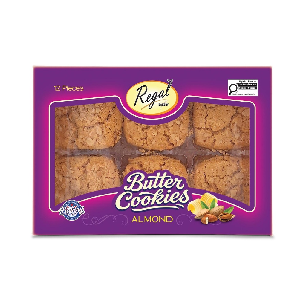 Regal butter almond cookies x 6