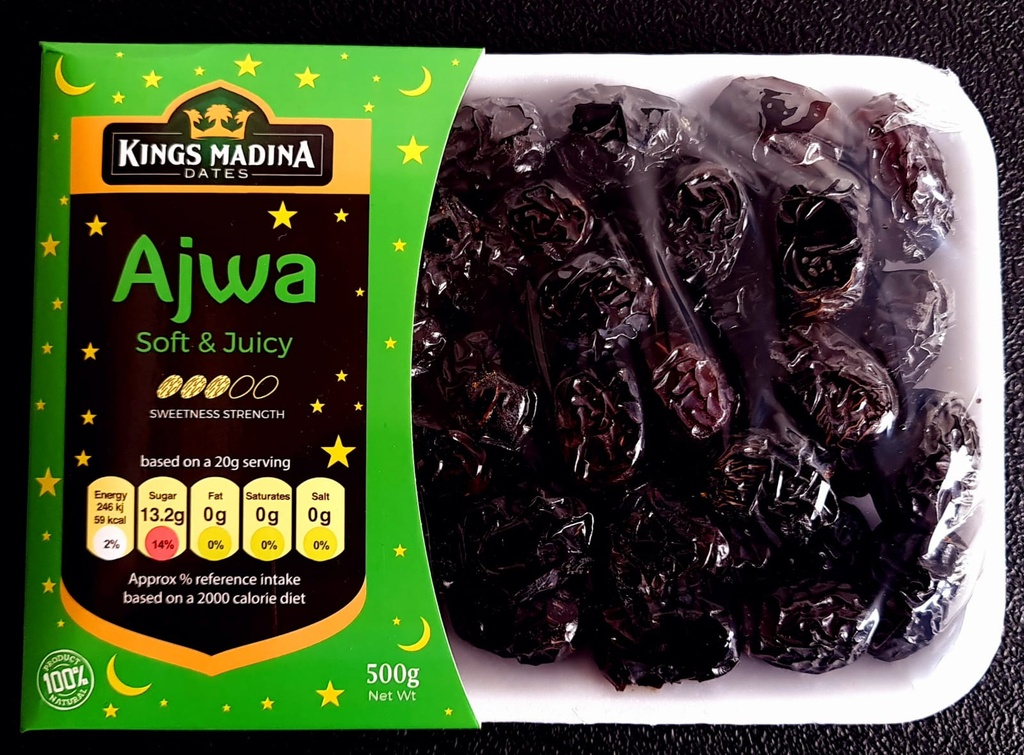 KINGS MADINA AJWA DATES 500G X18