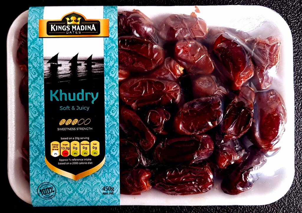 KINGS MADINA KHUDRY ALMOND DATES 450gx 16