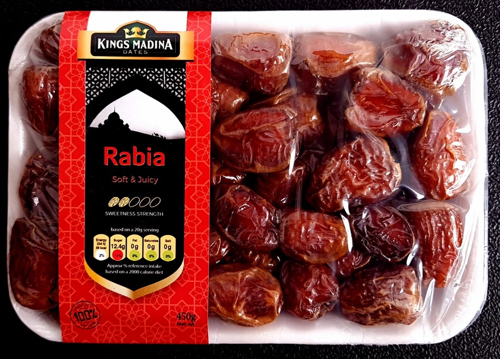 KINGS MADINA RABIA DATES 450G X18