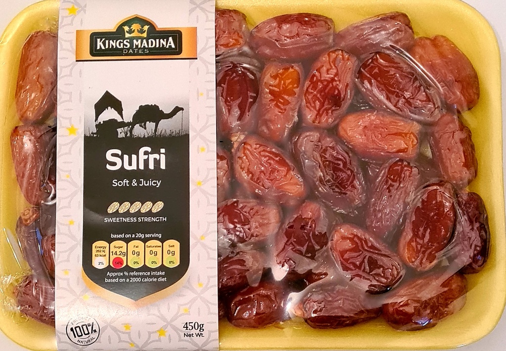 KINGS MADINA SUFRI DATES 450GR X18