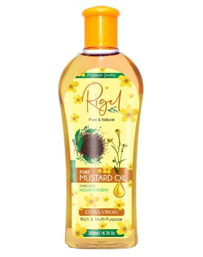 [IFT332] rigel  pure MUSTARD OIL  200ml x 6