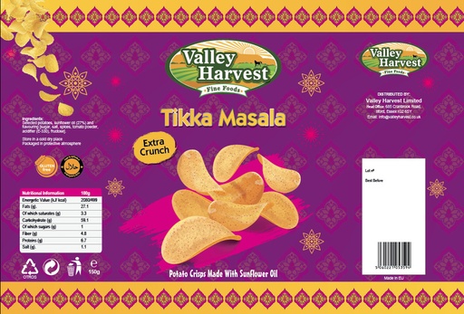 Valley harvest tikka Masala 150gx10